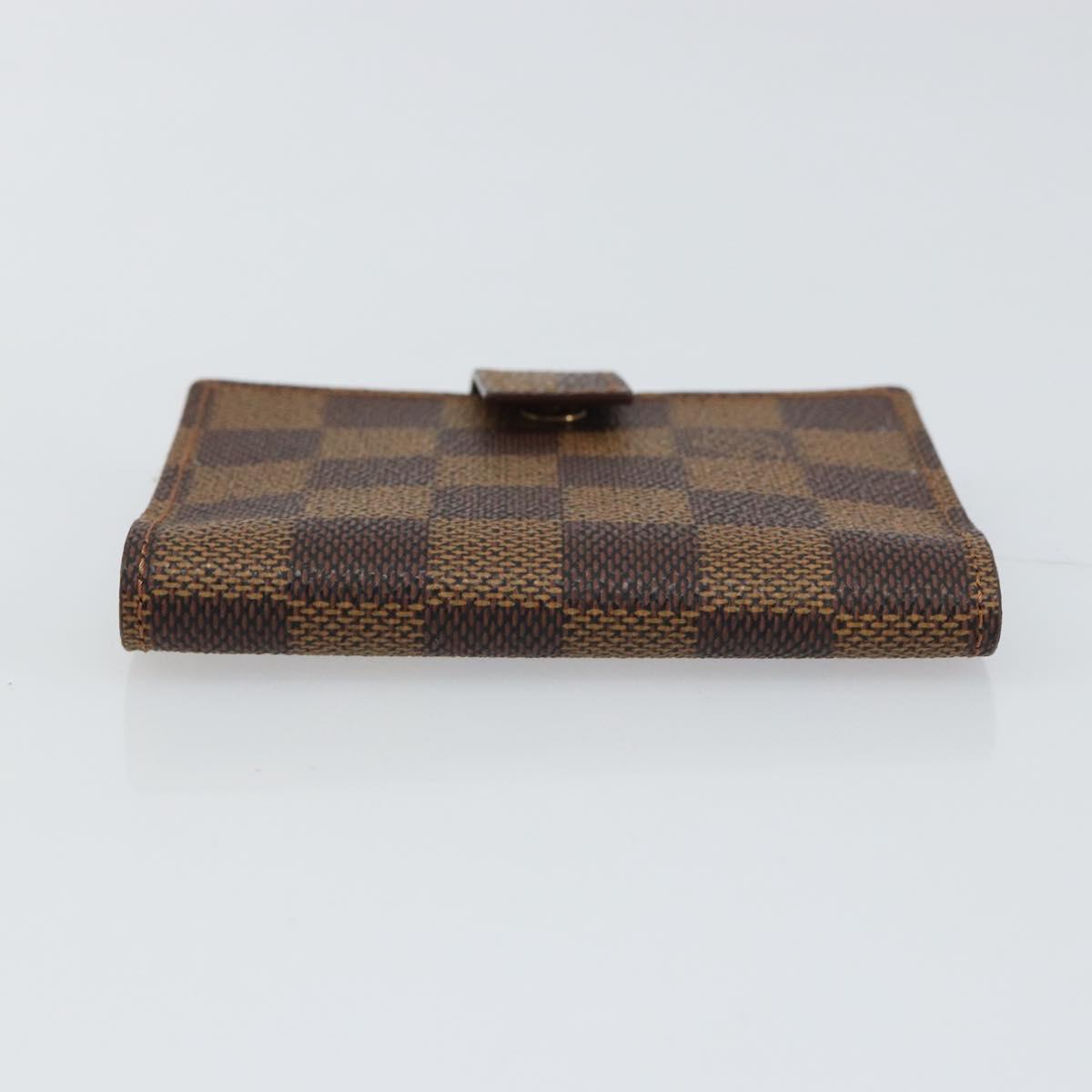 LOUIS VUITTON Damier Ebene Agenda Mini Day Planner Cover R20705 LV Auth 160960