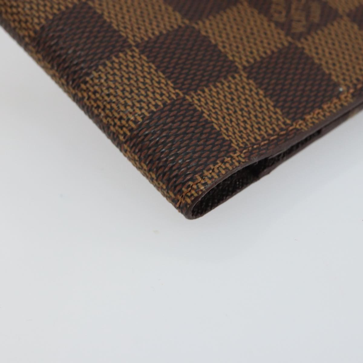 LOUIS VUITTON Damier Ebene Agenda Mini Day Planner Cover R20705 LV Auth 160960