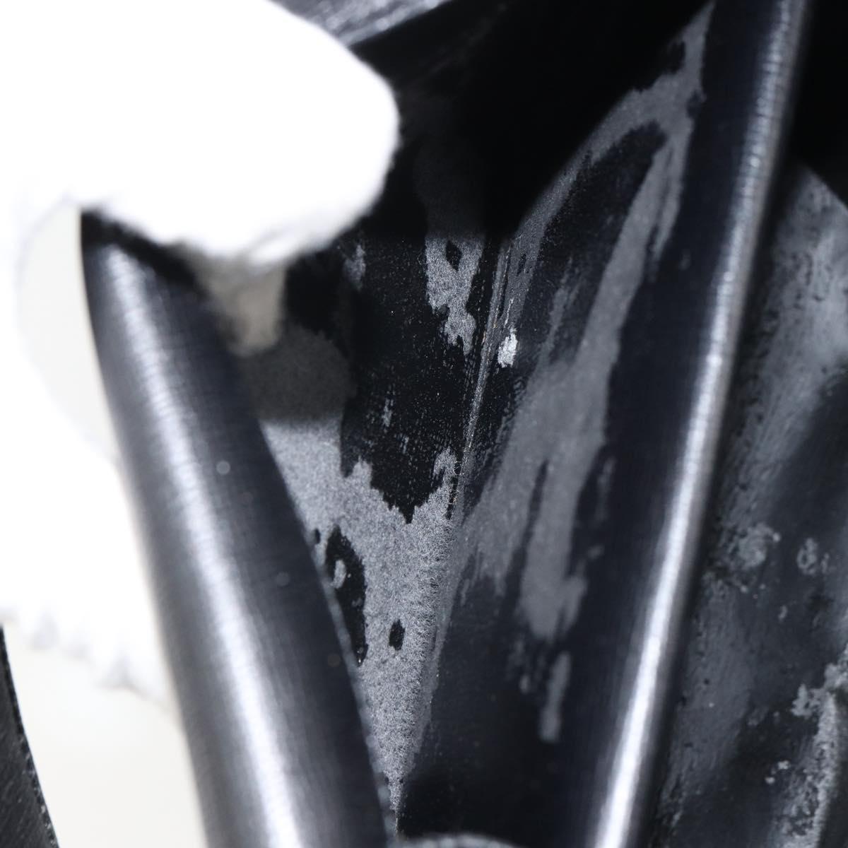 Christian Dior Shoulder Bag Leather Black Gold Auth 160970