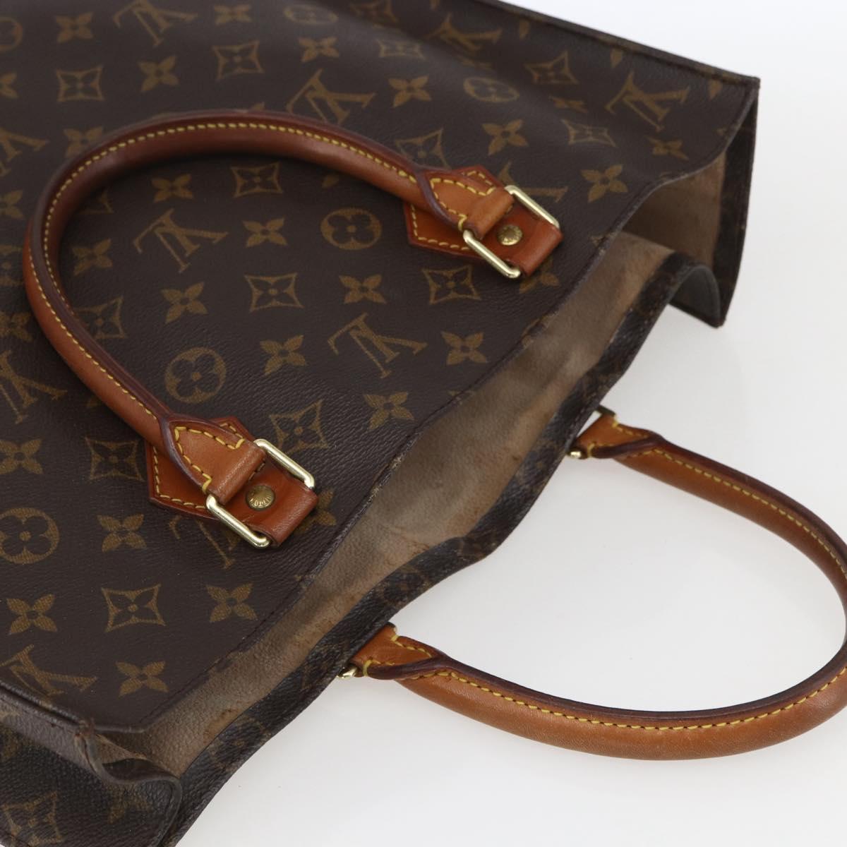 LOUIS VUITTON Monogram Sac Plat Hand Bag M51140 LV Auth 160984