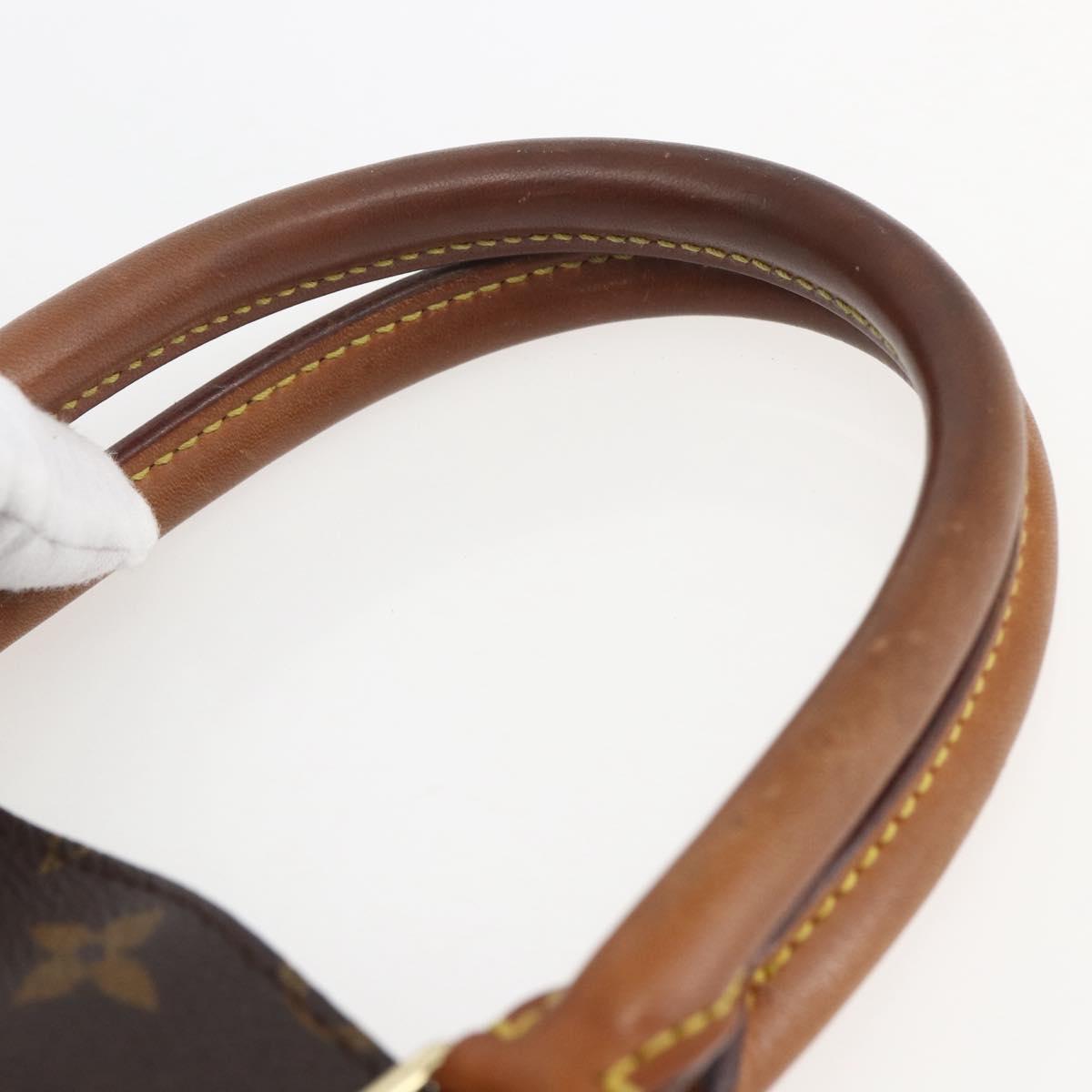 LOUIS VUITTON Monogram Sac Plat Hand Bag M51140 LV Auth 160984