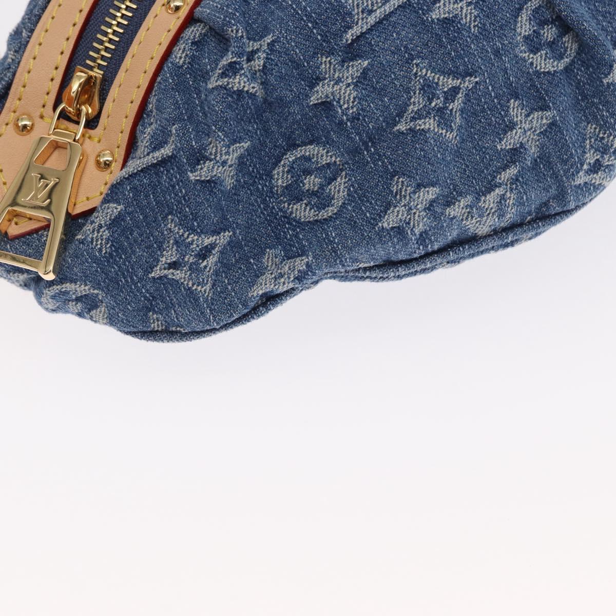 LOUIS VUITTON Monogram Denim High Rise Body Bag Blue M46837 LV Auth 160986SM