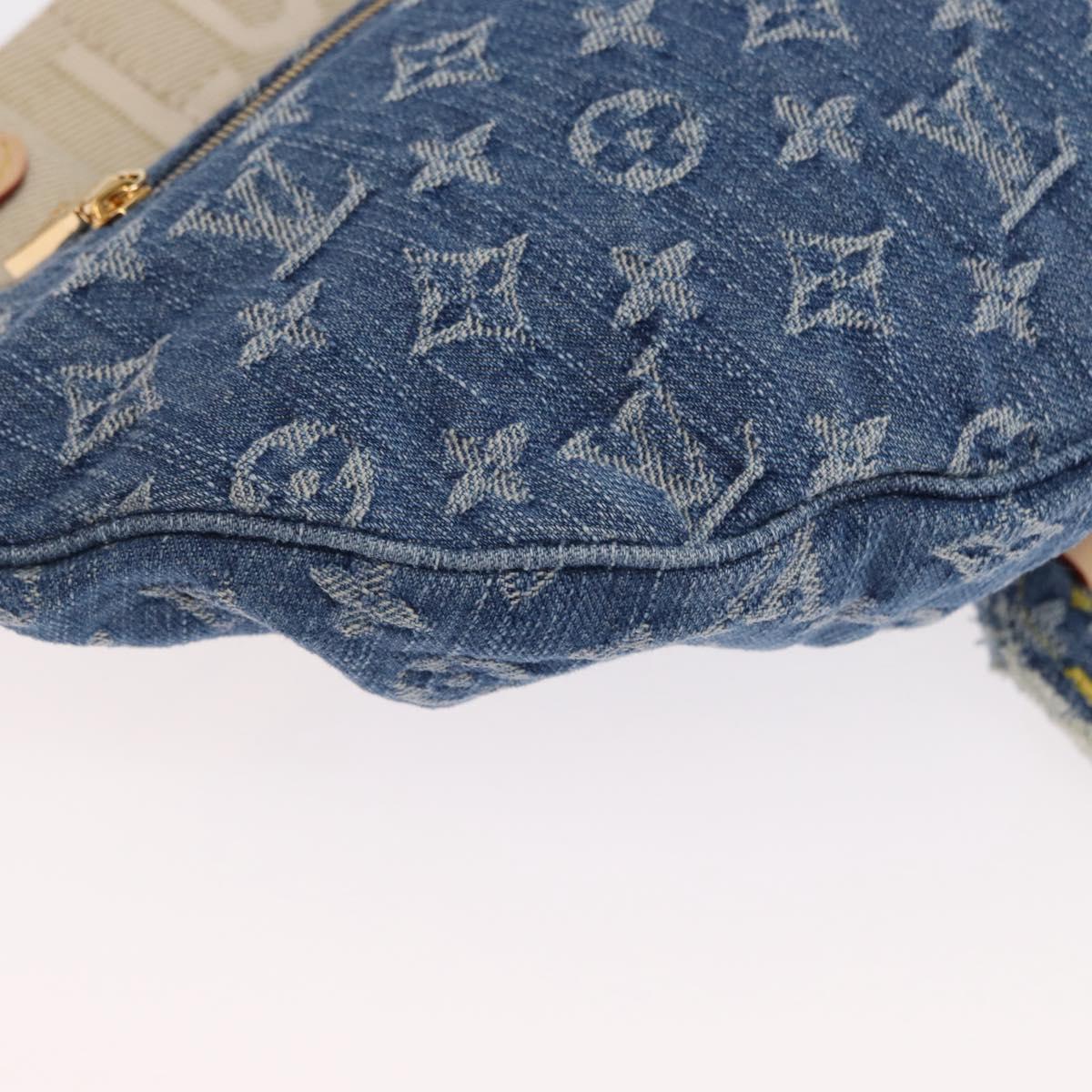 LOUIS VUITTON Monogram Denim High Rise Body Bag Blue M46837 LV Auth 160986SM