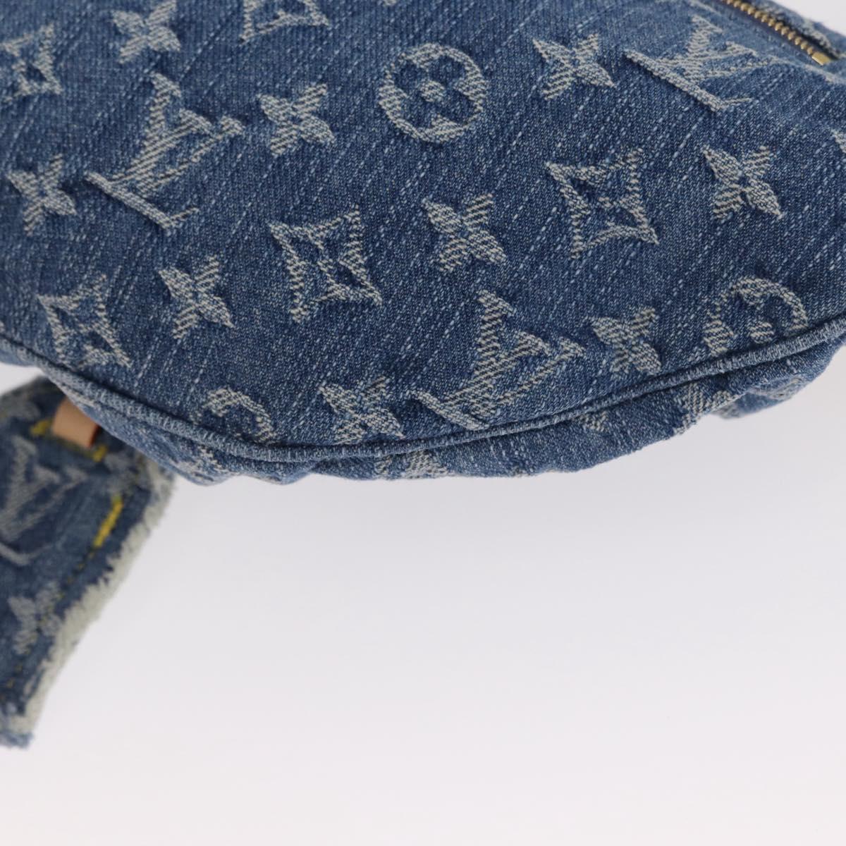 LOUIS VUITTON Monogram Denim High Rise Body Bag Blue M46837 LV Auth 160986SM