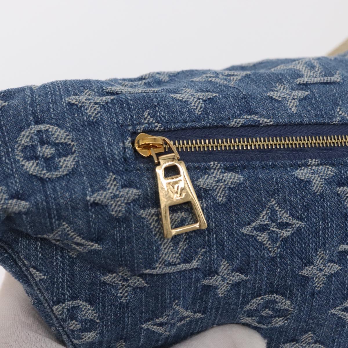 LOUIS VUITTON Monogram Denim High Rise Body Bag Blue M46837 LV Auth 160986SM