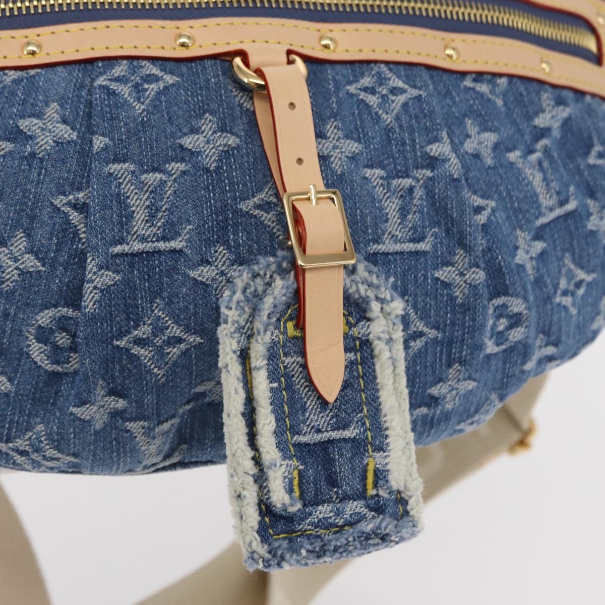 LOUIS VUITTON Monogram Denim High Rise Body Bag Blue M46837 LV Auth 160986SM