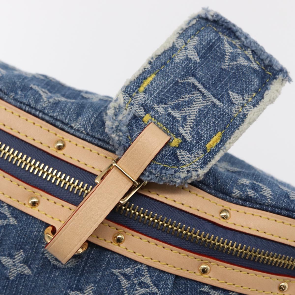 LOUIS VUITTON Monogram Denim High Rise Body Bag Blue M46837 LV Auth 160986SM