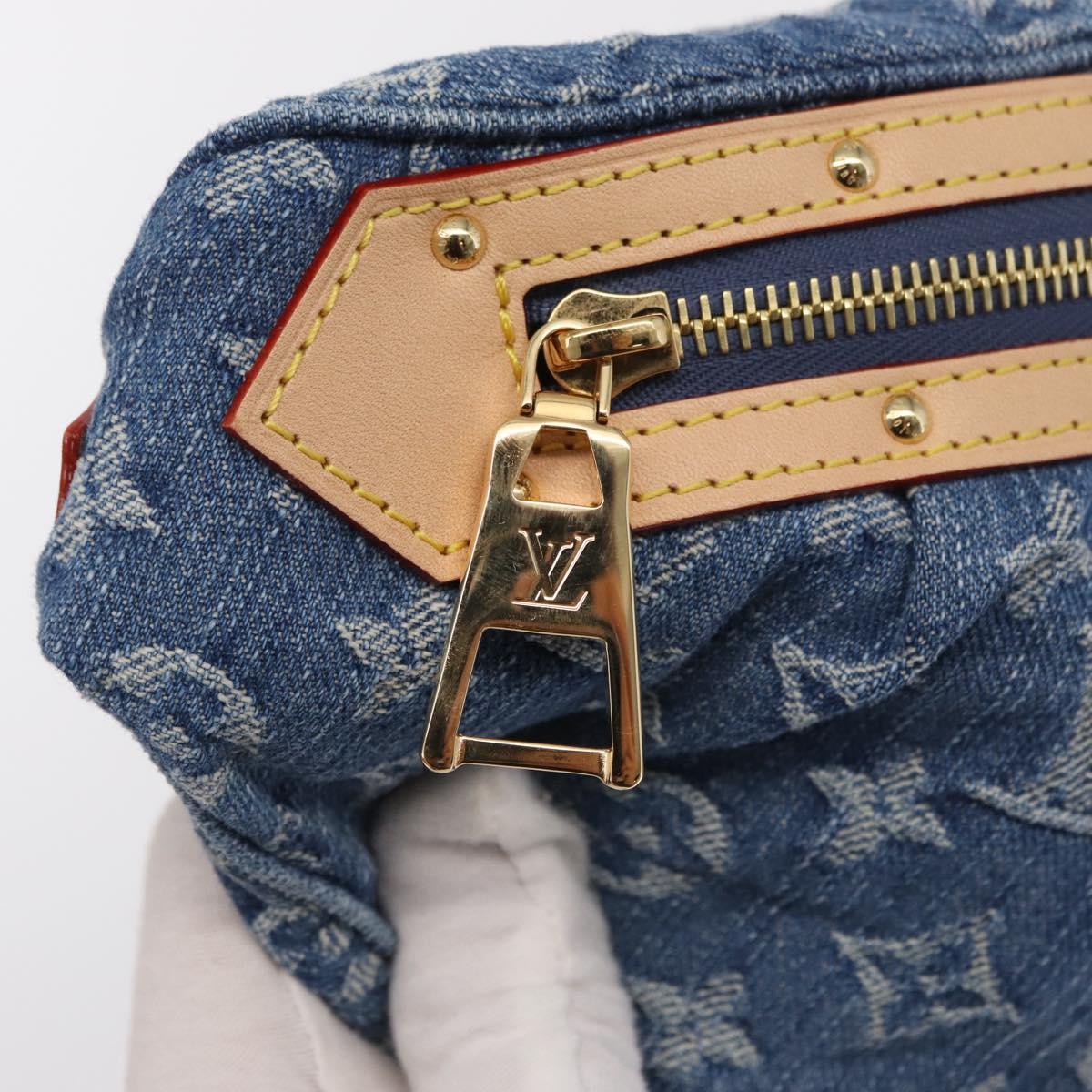 LOUIS VUITTON Monogram Denim High Rise Body Bag Blue M46837 LV Auth 160986SM
