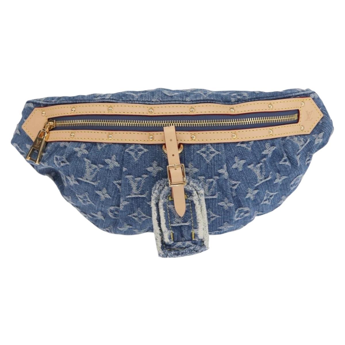 LOUIS VUITTON Monogram Denim High Rise Body Bag Blue M46837 LV Auth 160986SM