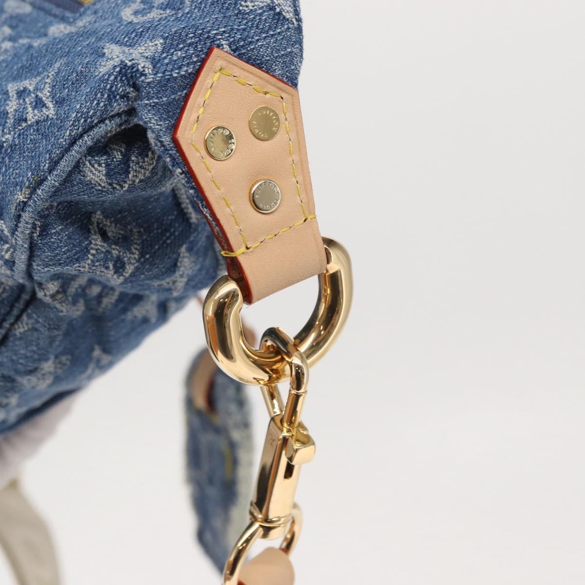 LOUIS VUITTON Monogram Denim High Rise Body Bag Blue M46837 LV Auth 160986SM