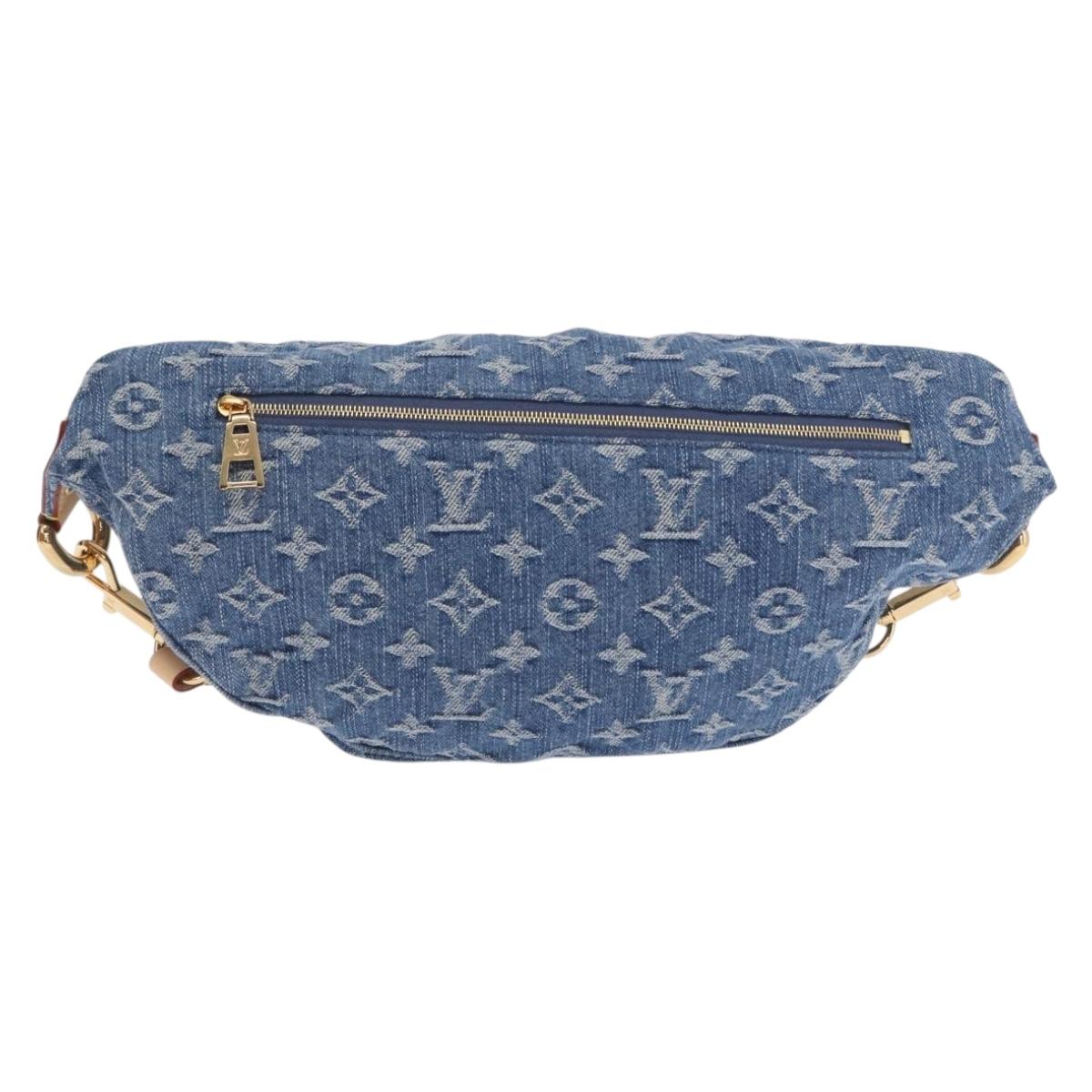 LOUIS VUITTON Monogram Denim High Rise Body Bag Blue M46837 LV Auth 160986SM