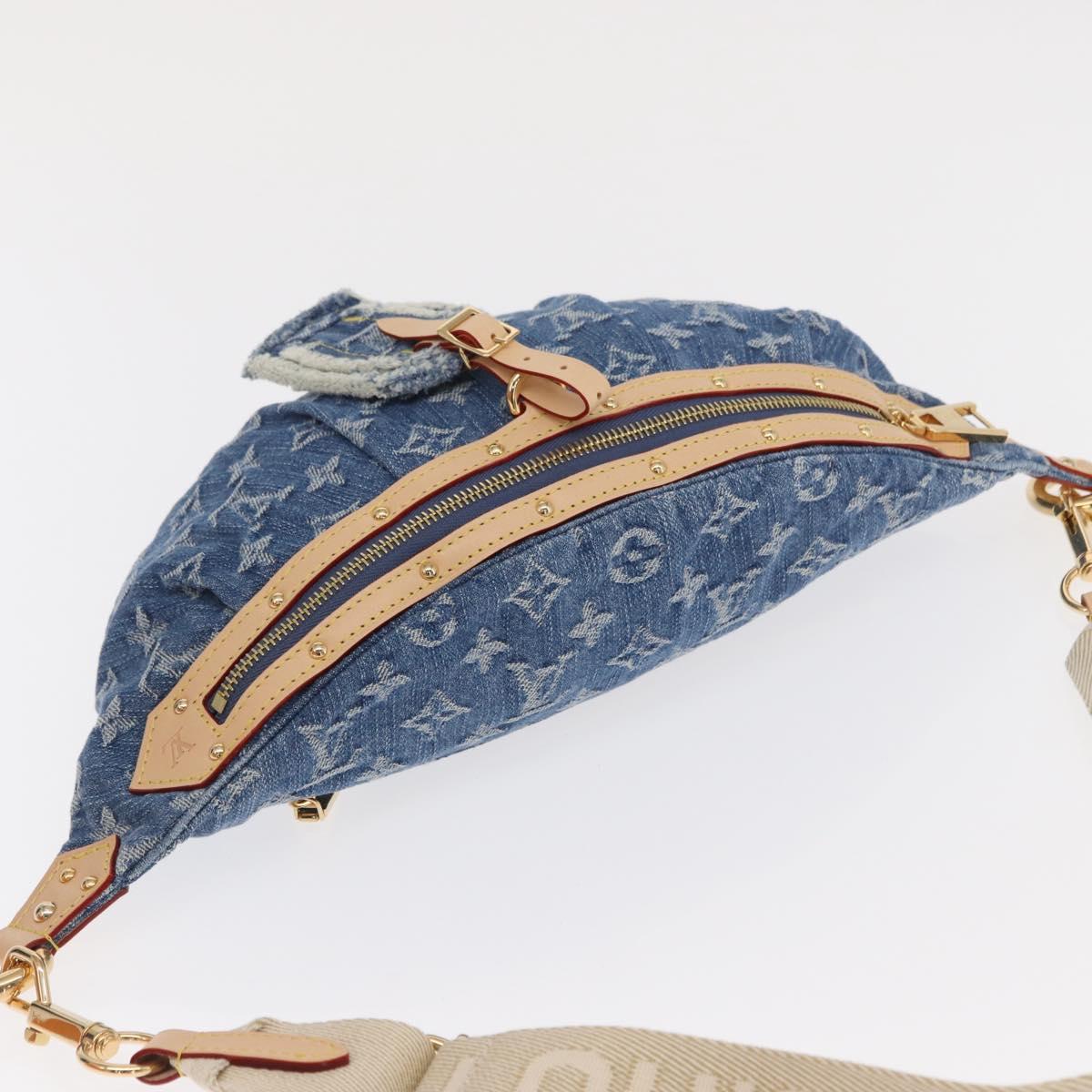 LOUIS VUITTON Monogram Denim High Rise Body Bag Blue M46837 LV Auth 160986SM