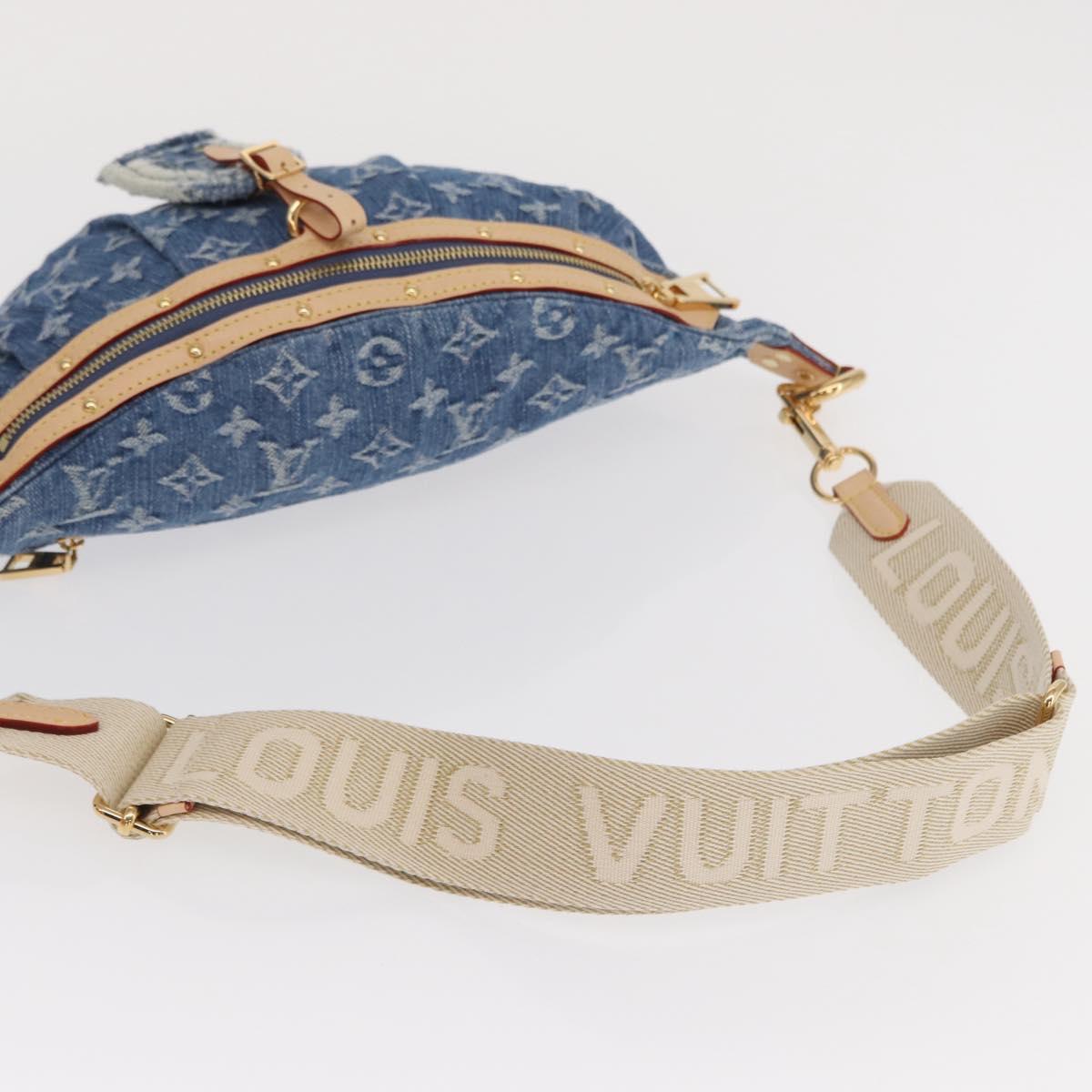 LOUIS VUITTON Monogram Denim High Rise Body Bag Blue M46837 LV Auth 160986SM