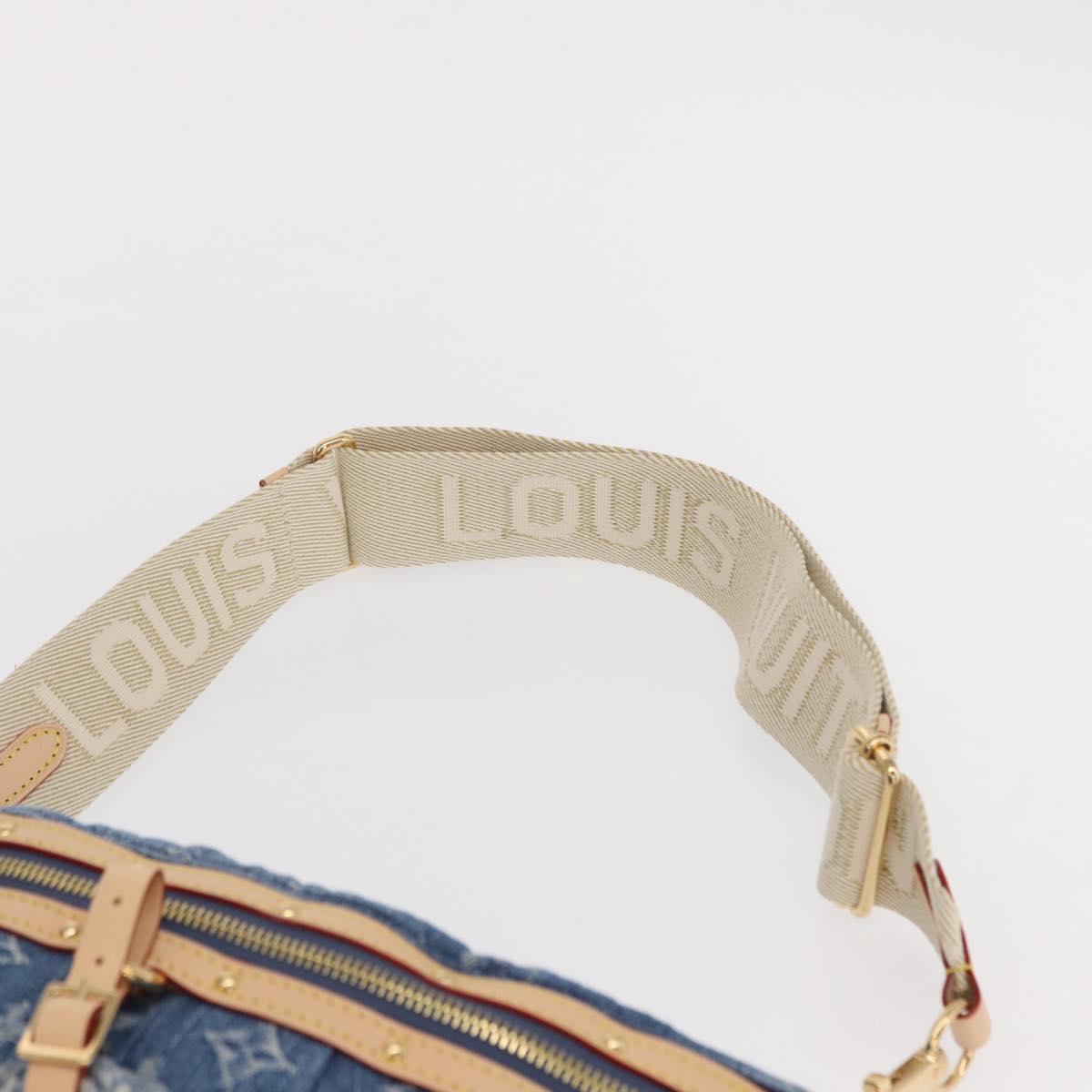 LOUIS VUITTON Monogram Denim High Rise Body Bag Blue M46837 LV Auth 160986SM