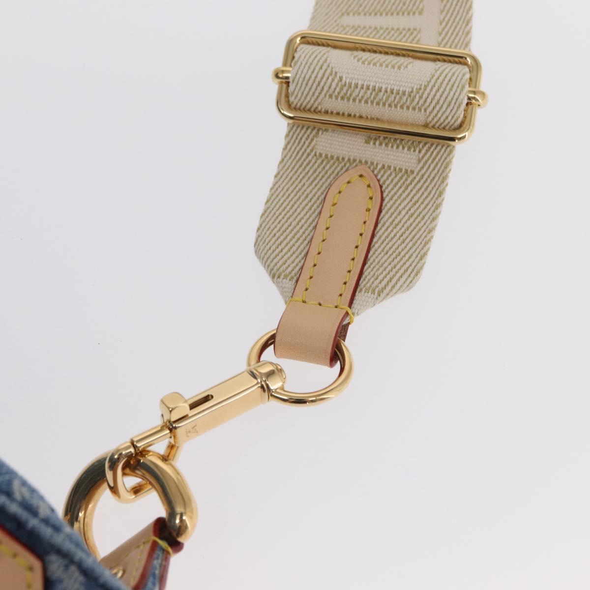 LOUIS VUITTON Monogram Denim High Rise Body Bag Blue M46837 LV Auth 160986SM