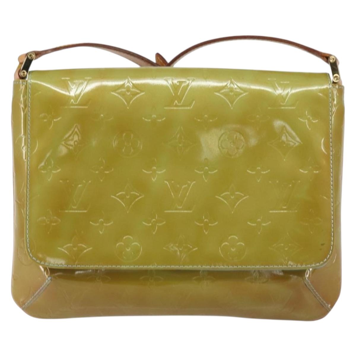 LOUIS VUITTON Monogram Vernis Thompson Street Bag Baby Blue M91009 Auth 161062