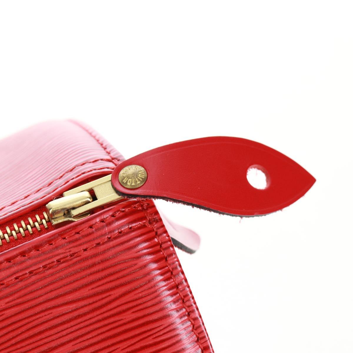 LOUIS VUITTON Epi Speedy 30 Hand Bag Castilian Red M43007 LV Auth 161066SAV