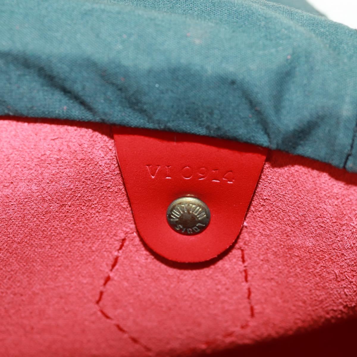 LOUIS VUITTON Epi Speedy 30 Hand Bag Castilian Red M43007 LV Auth 161066SAV