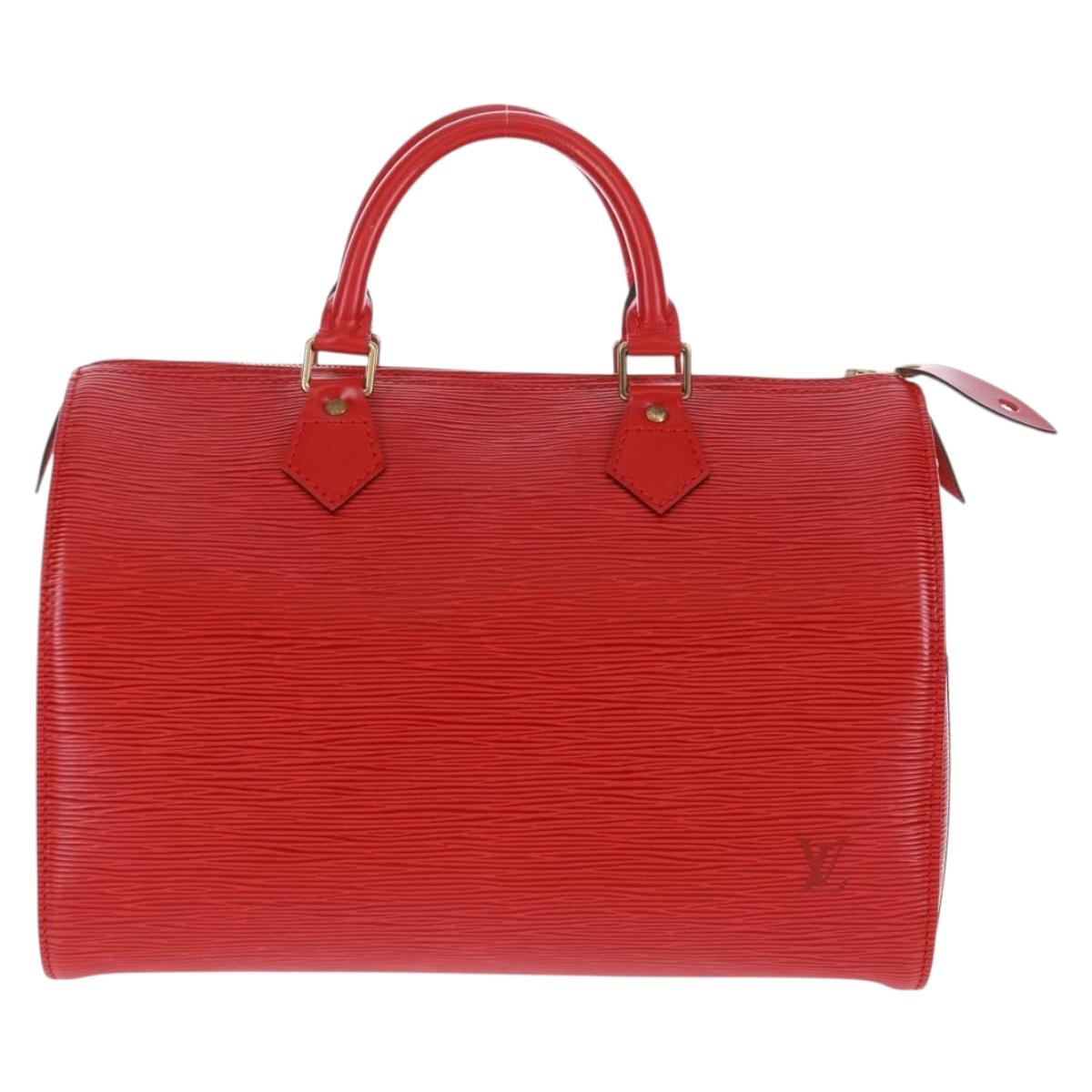 LOUIS VUITTON Epi Speedy 30 Hand Bag Castilian Red M43007 LV Auth 161066SAV