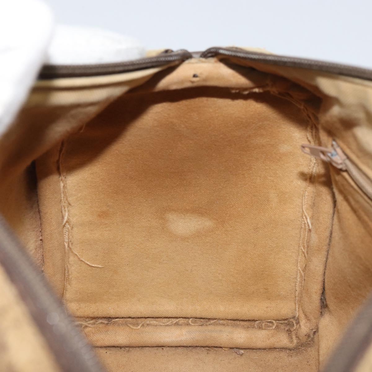 GUCCI GG Supreme Web Sherry Line Boston Bag PVC Beige Gold 40 02 006 Auth 161096