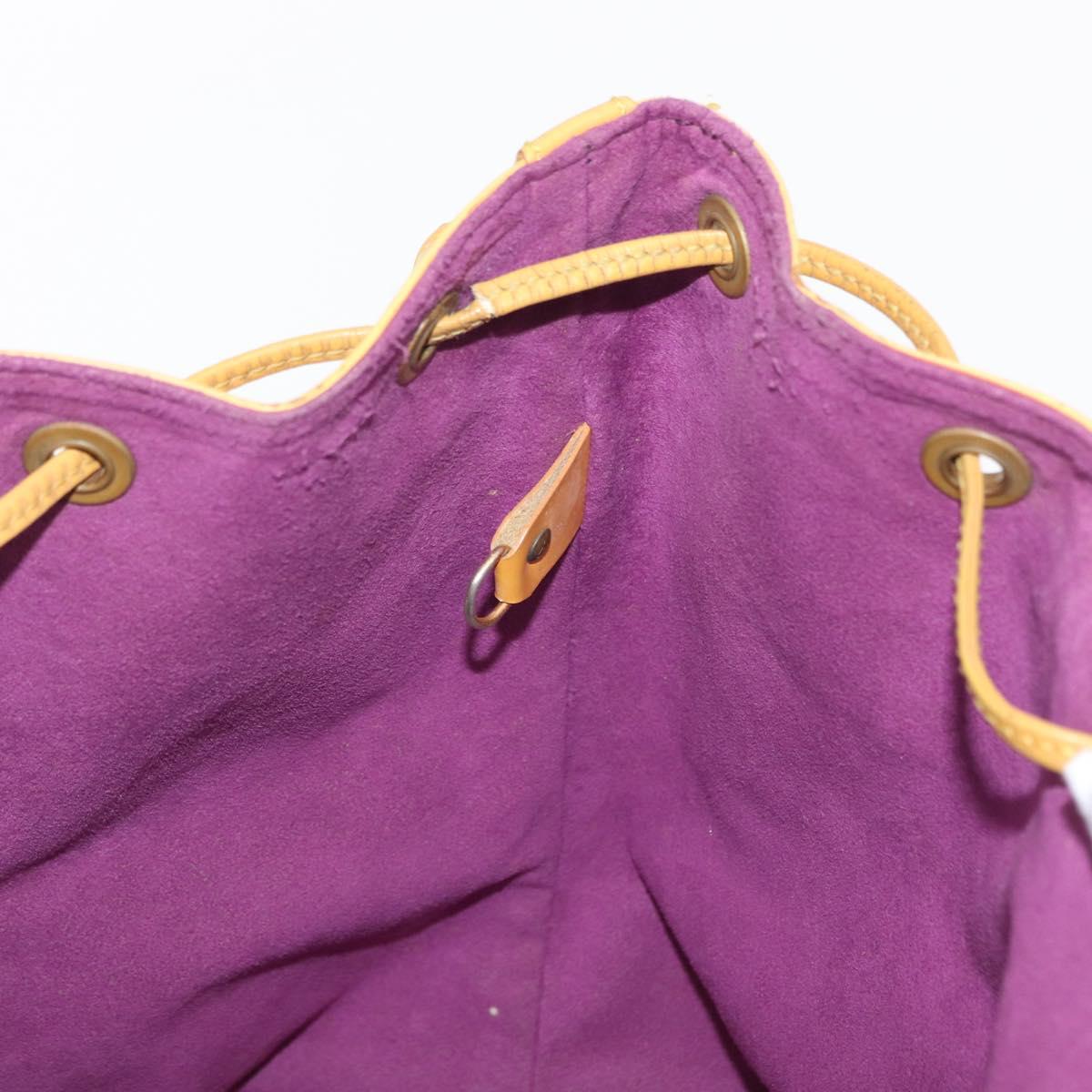 LOUIS VUITTON Epi Petit Noe Shoulder Bag Yellow M44109 LV Auth 161101