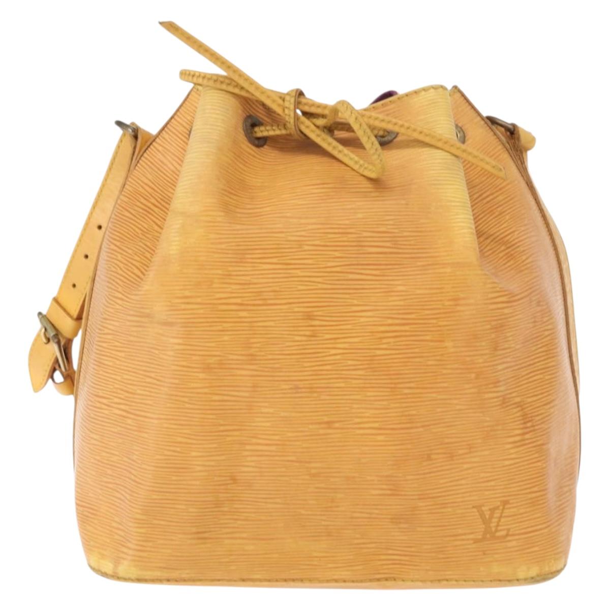LOUIS VUITTON Epi Petit Noe Shoulder Bag Yellow M44109 LV Auth 161101