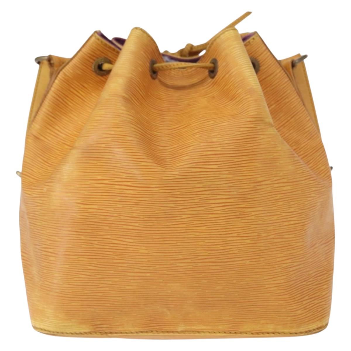 LOUIS VUITTON Epi Petit Noe Shoulder Bag Yellow M44109 LV Auth 161101