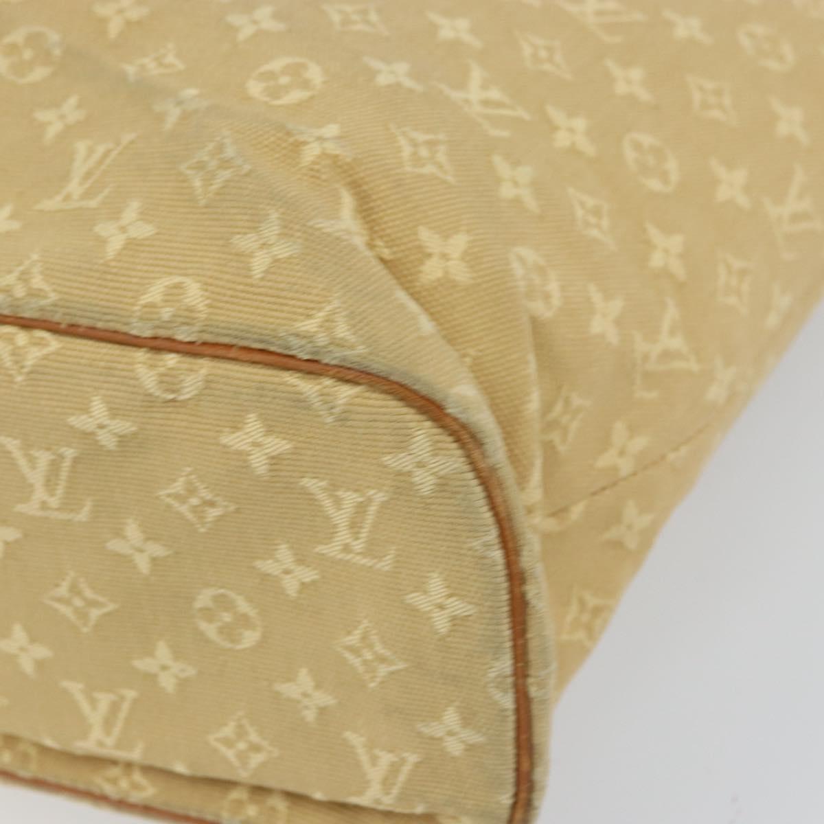 LOUIS VUITTON Monogram Mini Lucille GM Tote Bag Beige M92683 LV Auth 161105