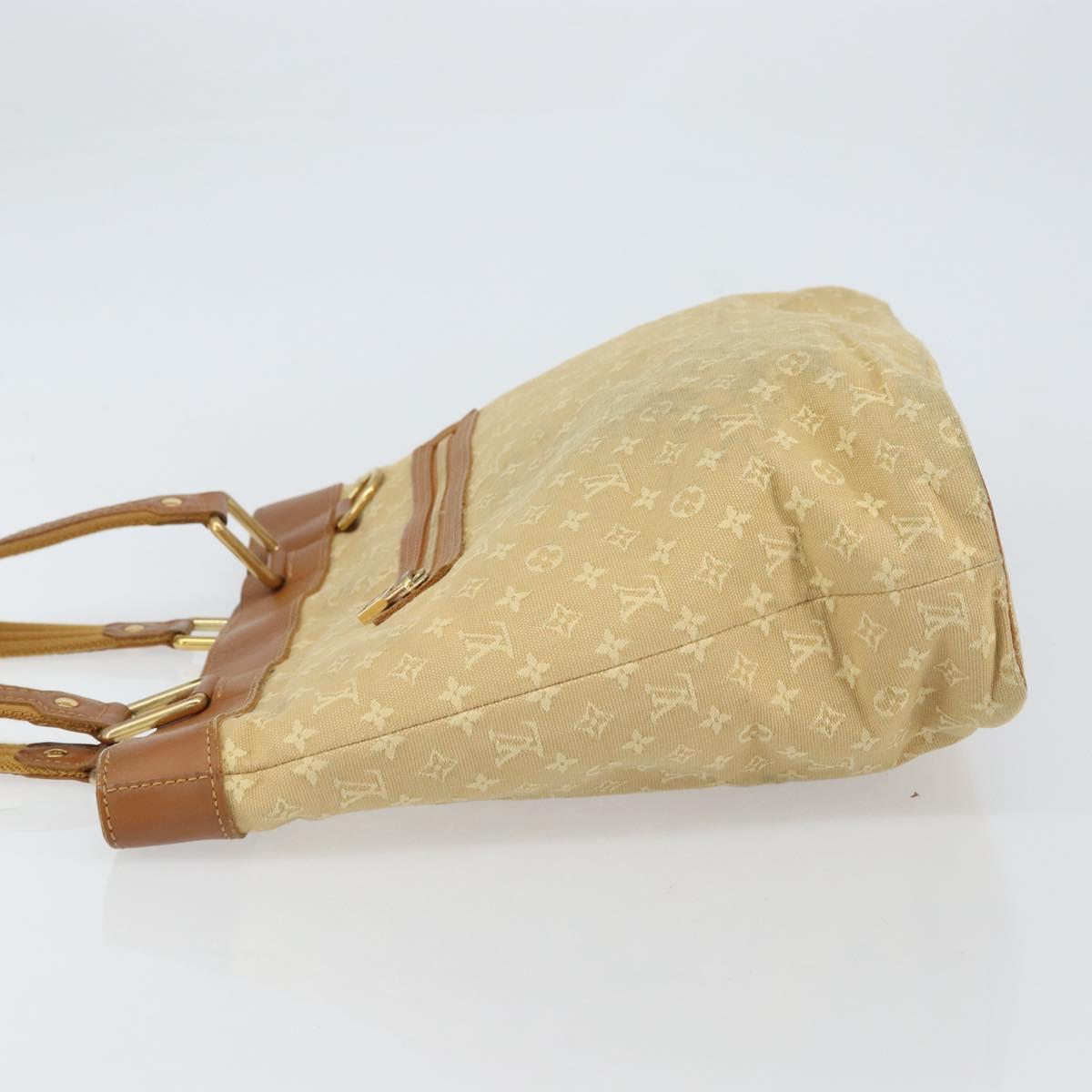 LOUIS VUITTON Monogram Mini Lucille GM Tote Bag Beige M92683 LV Auth 161105
