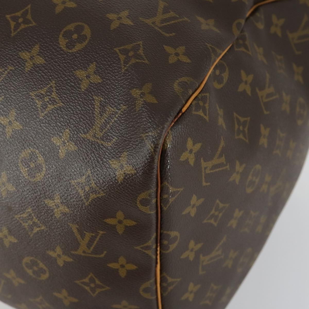LOUIS VUITTON Monogram Keepall 55 Boston Bag M41424 LV Auth 161113