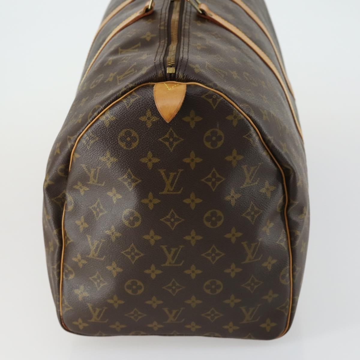 LOUIS VUITTON Monogram Keepall 55 Boston Bag M41424 LV Auth 161113