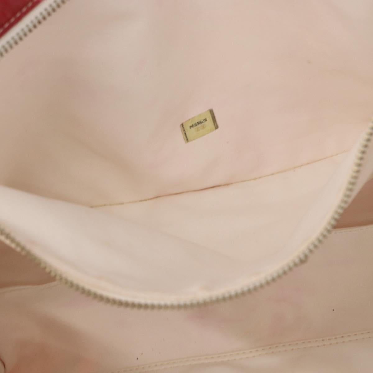 CHANEL High Summer Tote Bag Coated Canvas Red CC Auth 161120