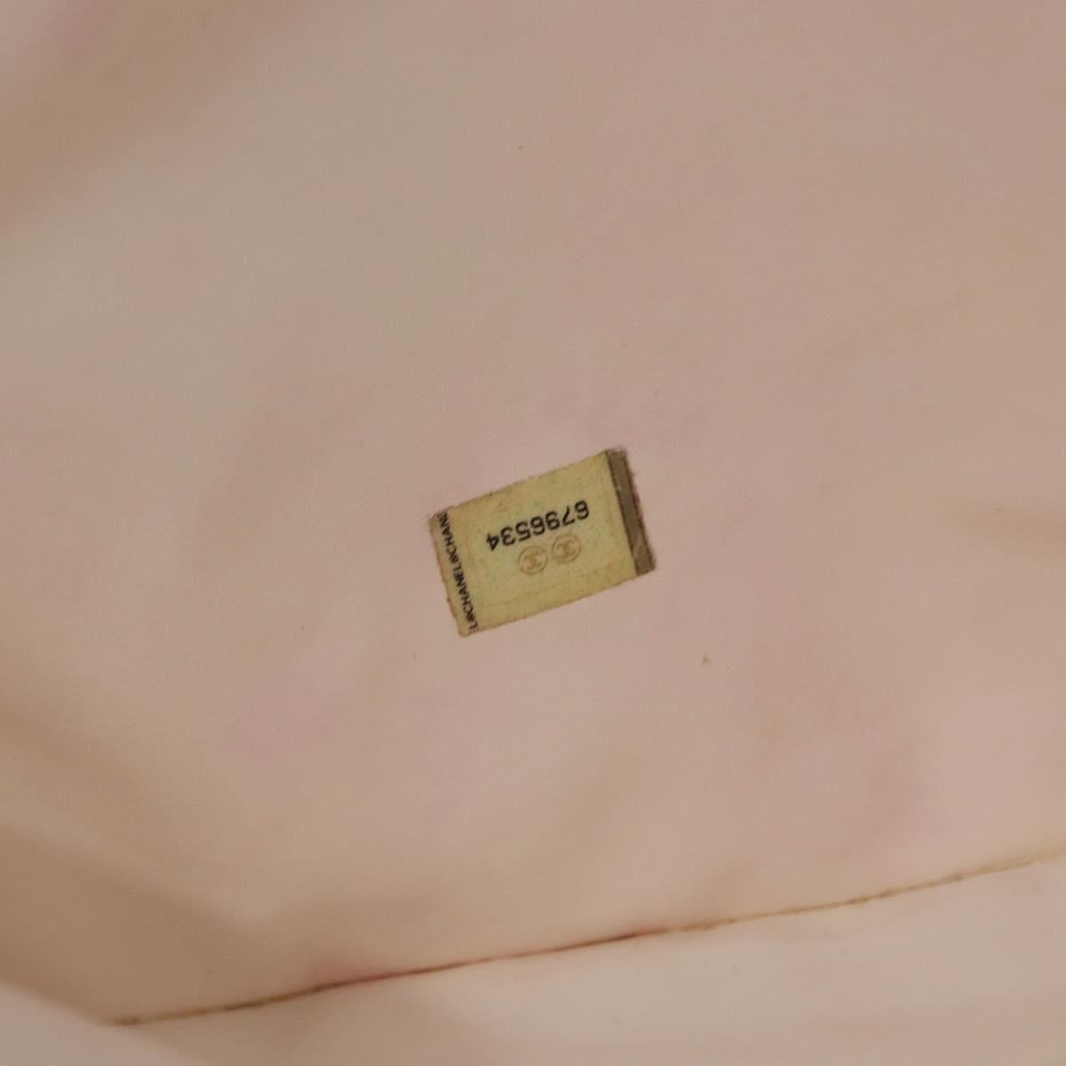 CHANEL High Summer Tote Bag Coated Canvas Red CC Auth 161120