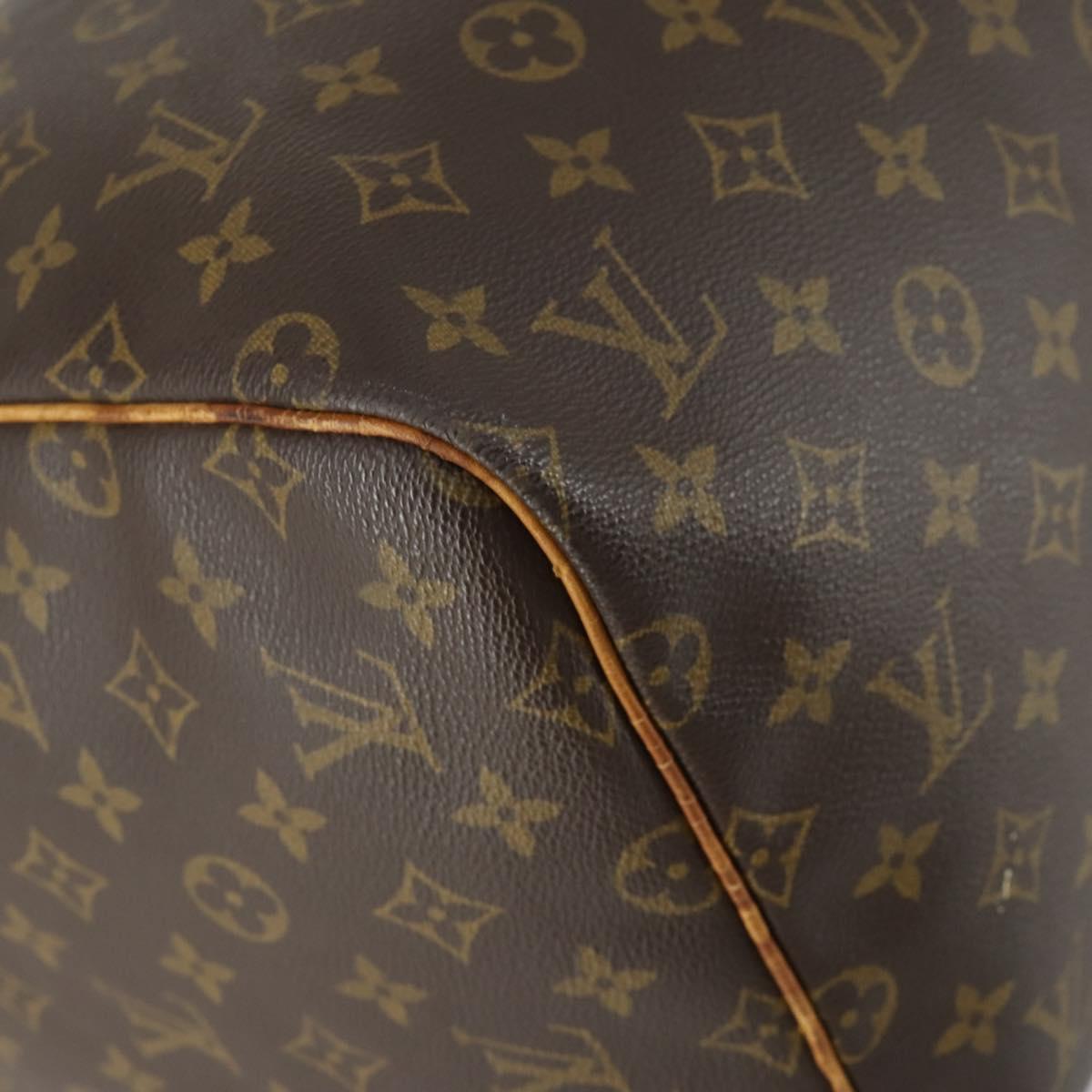 LOUIS VUITTON Monogram Keepall 55 Boston Bag M41424 LV Auth 161131