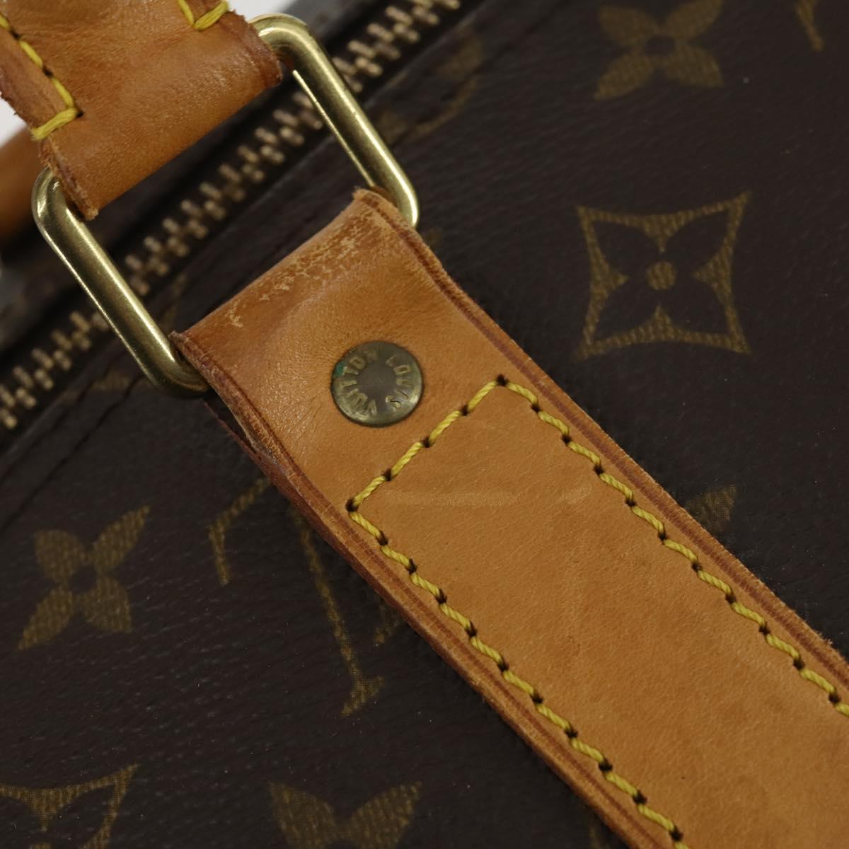 LOUIS VUITTON Monogram Keepall 55 Boston Bag M41424 LV Auth 161131