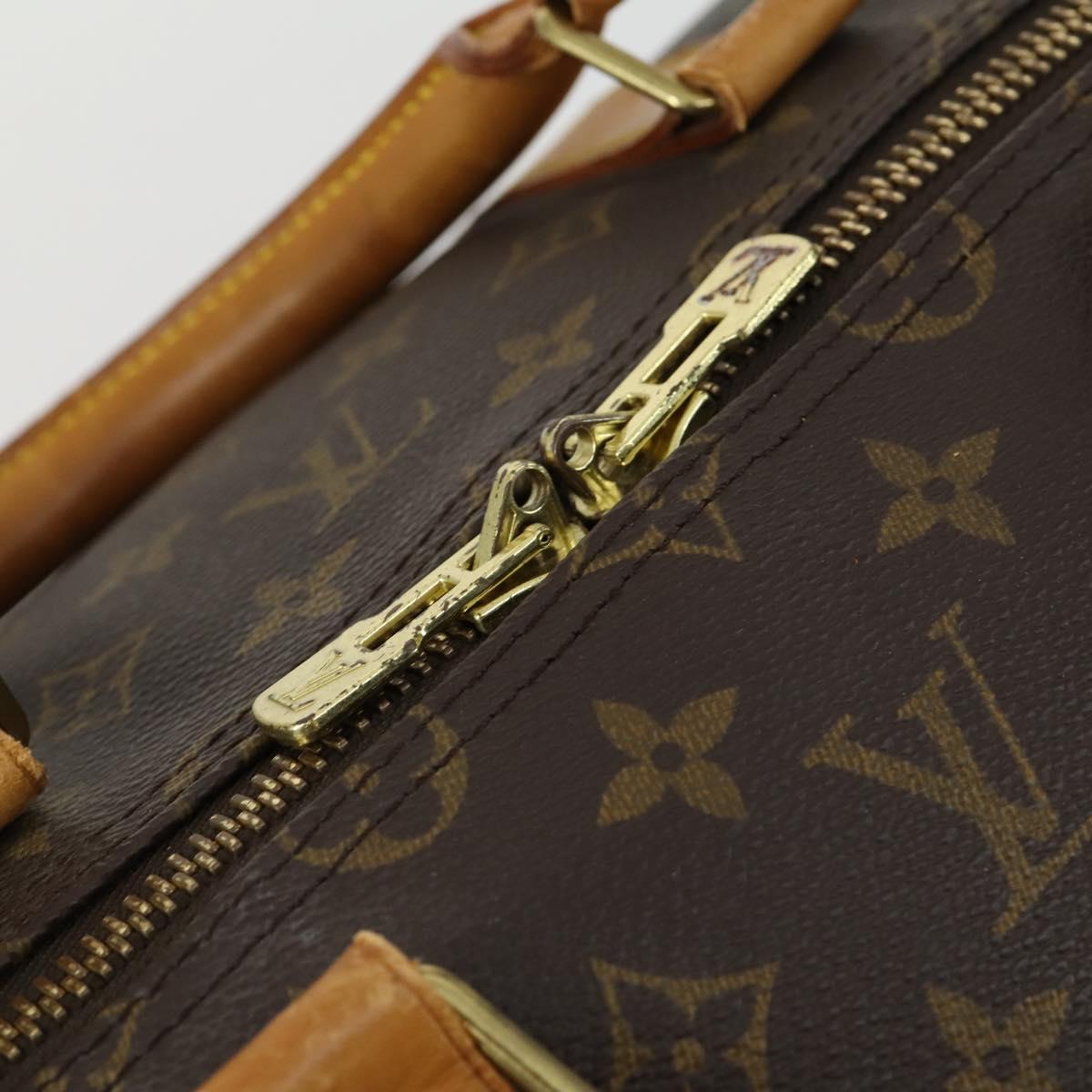 LOUIS VUITTON Monogram Keepall 55 Boston Bag M41424 LV Auth 161131