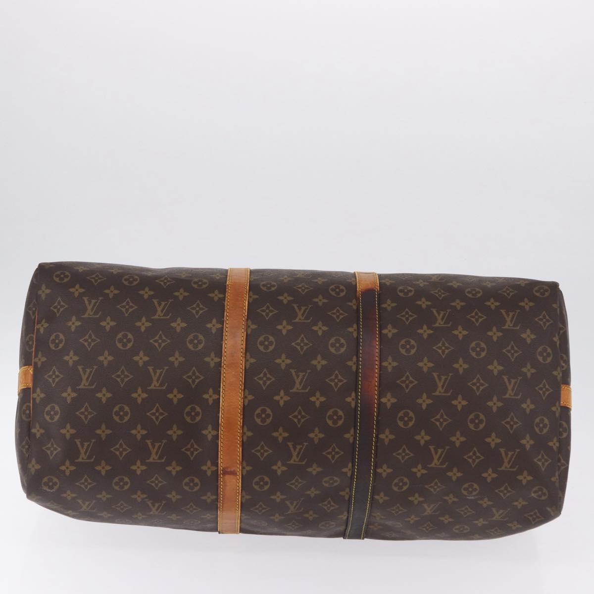 LOUIS VUITTON Monogram Keepall Bandouliere 60 Boston Bag M41412 LV Auth 161133