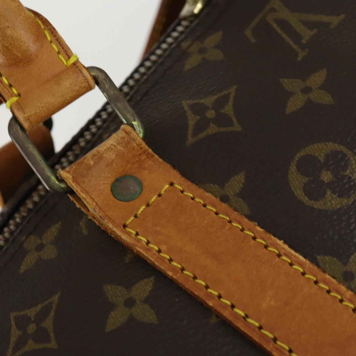 LOUIS VUITTON Monogram Keepall Bandouliere 60 Boston Bag M41412 LV Auth 161133