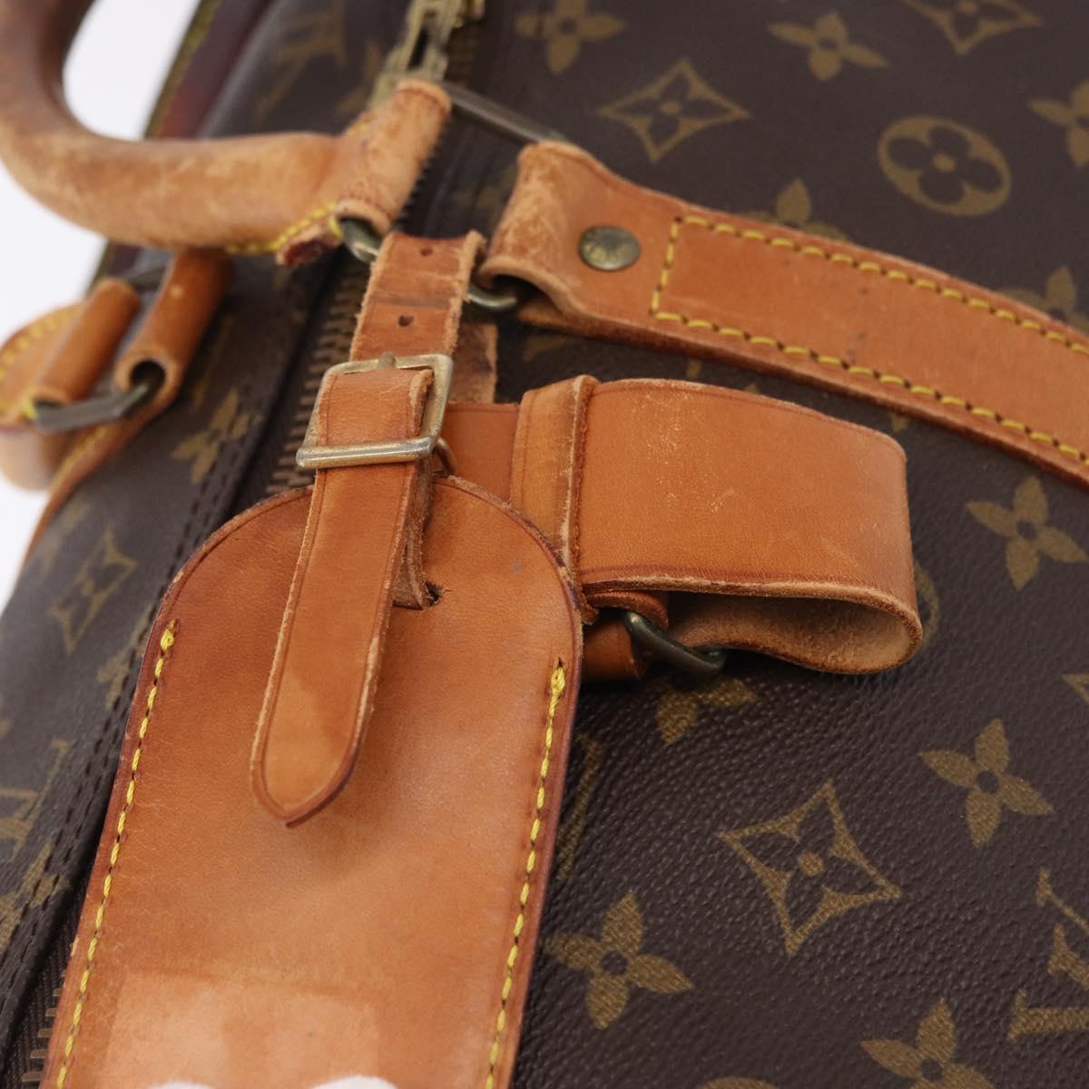 LOUIS VUITTON Monogram Keepall Bandouliere 60 Boston Bag M41412 LV Auth 161133