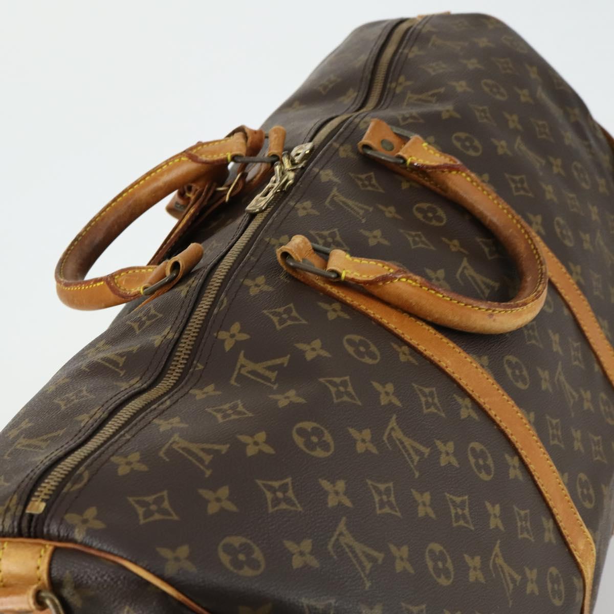 LOUIS VUITTON Monogram Keepall Bandouliere 60 Boston Bag M41412 LV Auth 161133