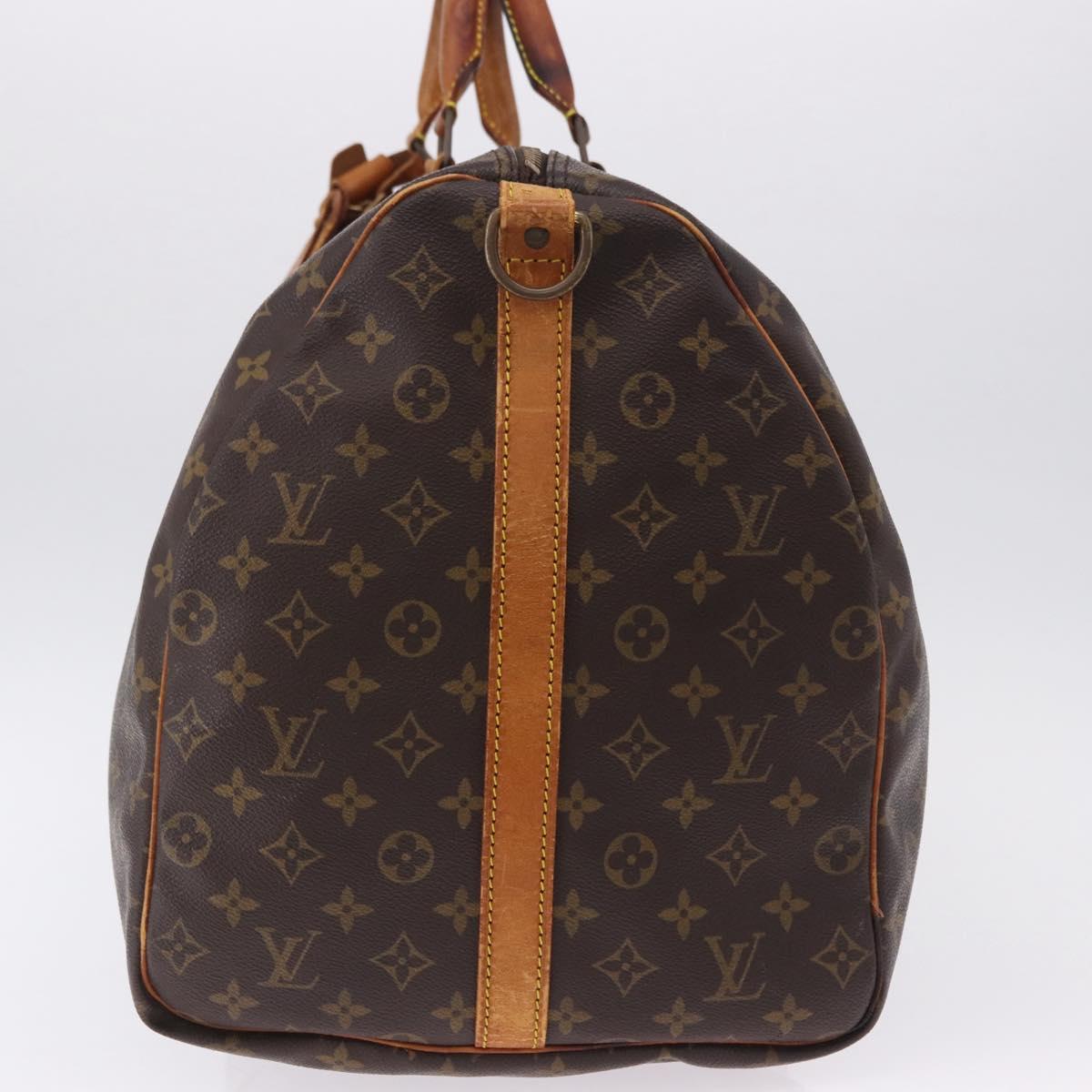 LOUIS VUITTON Monogram Keepall Bandouliere 60 Boston Bag M41412 LV Auth 161133