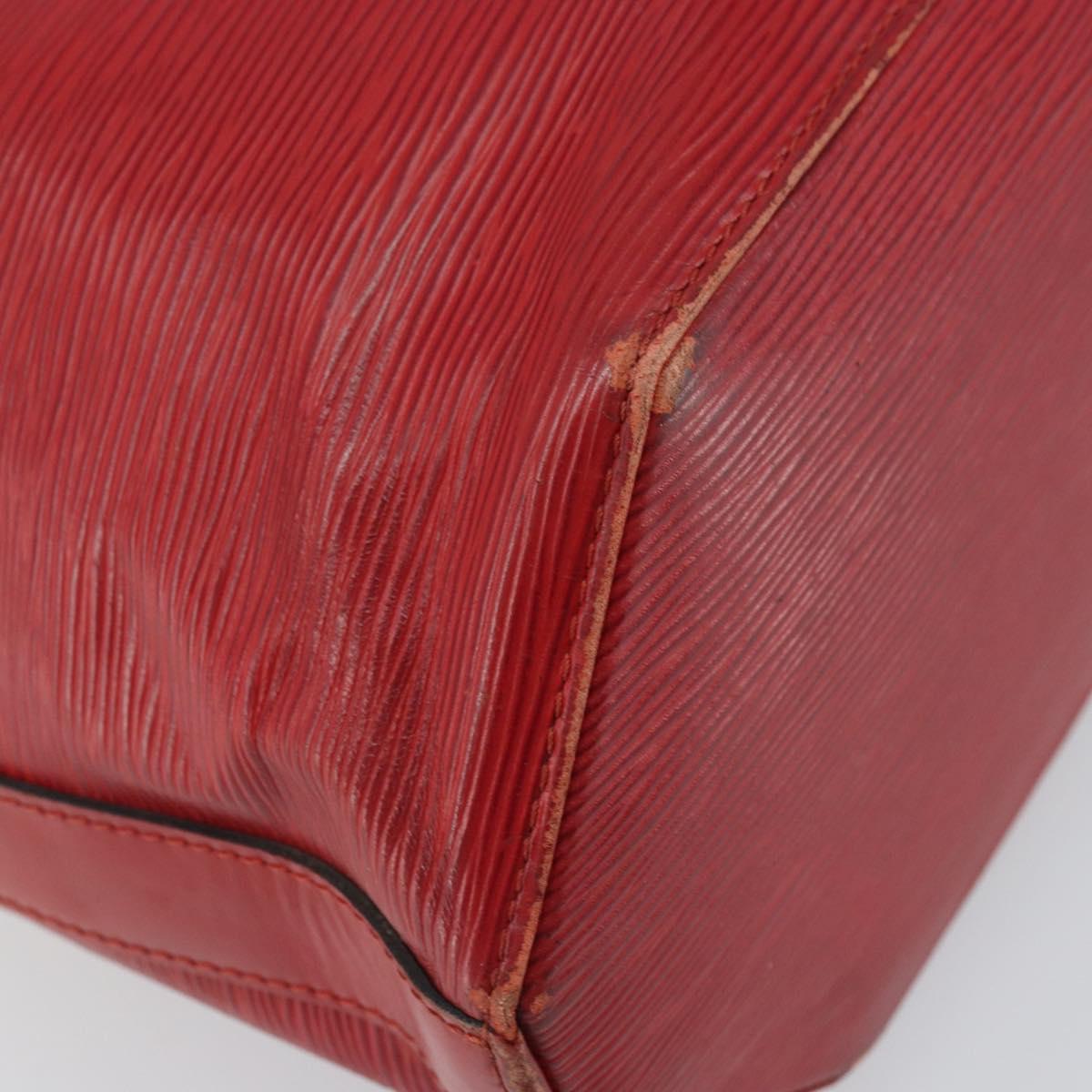 LOUIS VUITTON Epi Sac Depaule GM Shoulder Bag Red M80197 LV Auth 161138