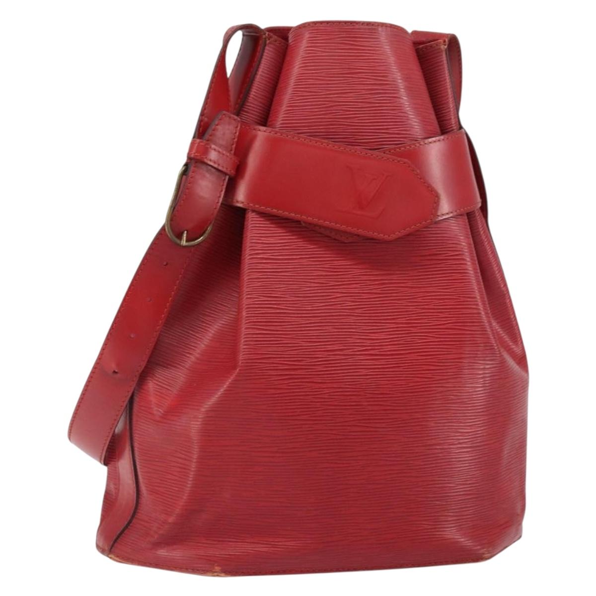 LOUIS VUITTON Epi Sac Depaule GM Shoulder Bag Red M80197 LV Auth 161138
