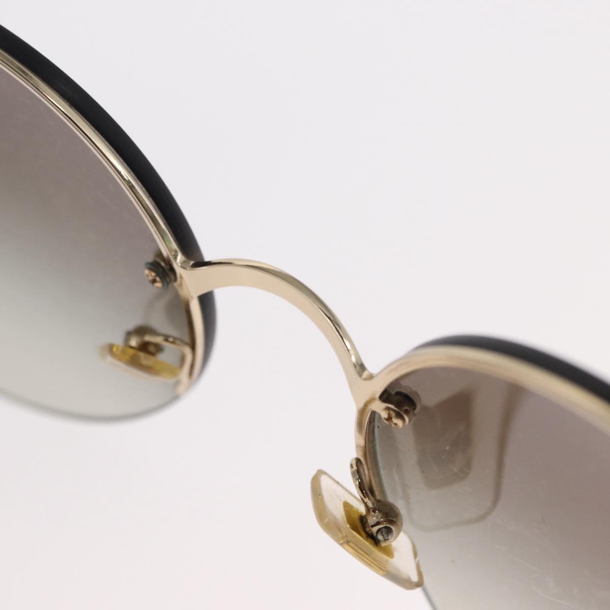 Miu Miu Sunglasses metal Gold Tone Auth 161156