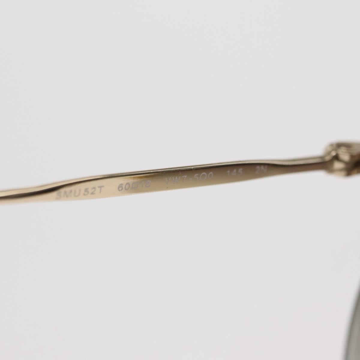 Miu Miu Sunglasses metal Gold Tone Auth 161156