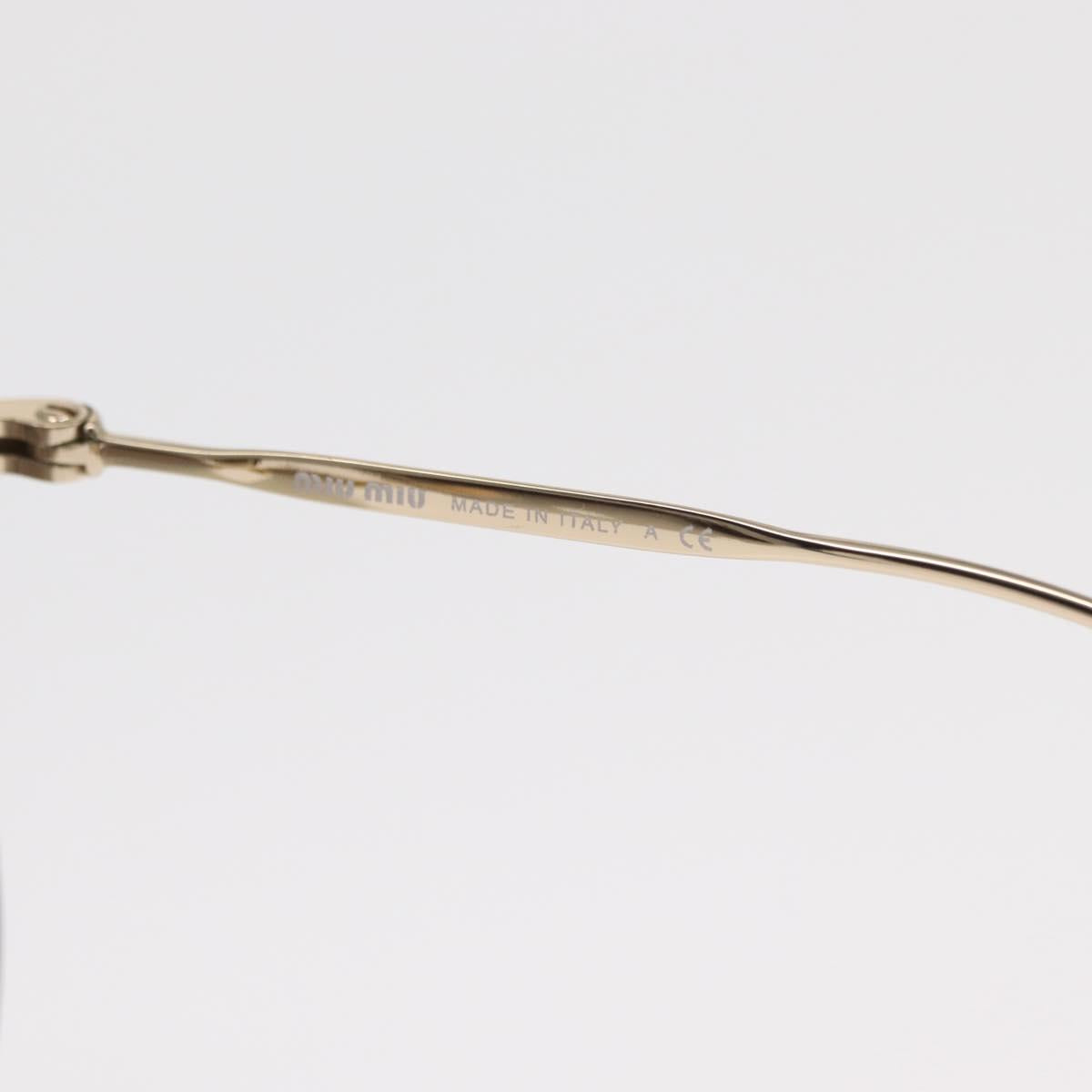 Miu Miu Sunglasses metal Gold Tone Auth 161156