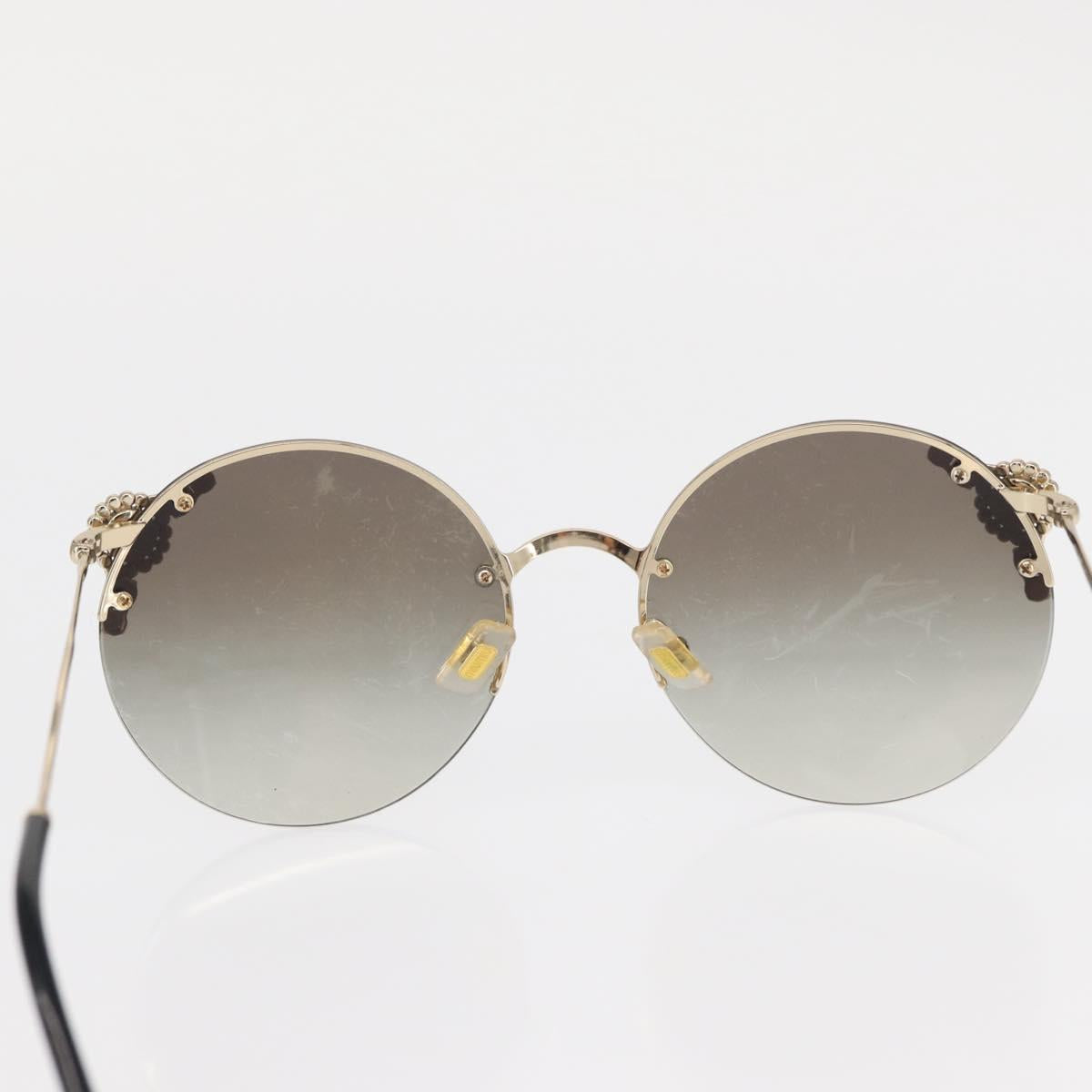 Miu Miu Sunglasses metal Gold Tone Auth 161156