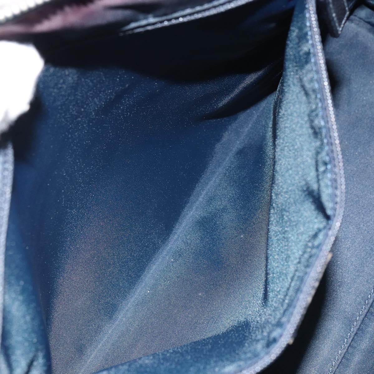 Christian Dior Trotter Canvas Flight line Hand Bag Gray Silver Auth 161160