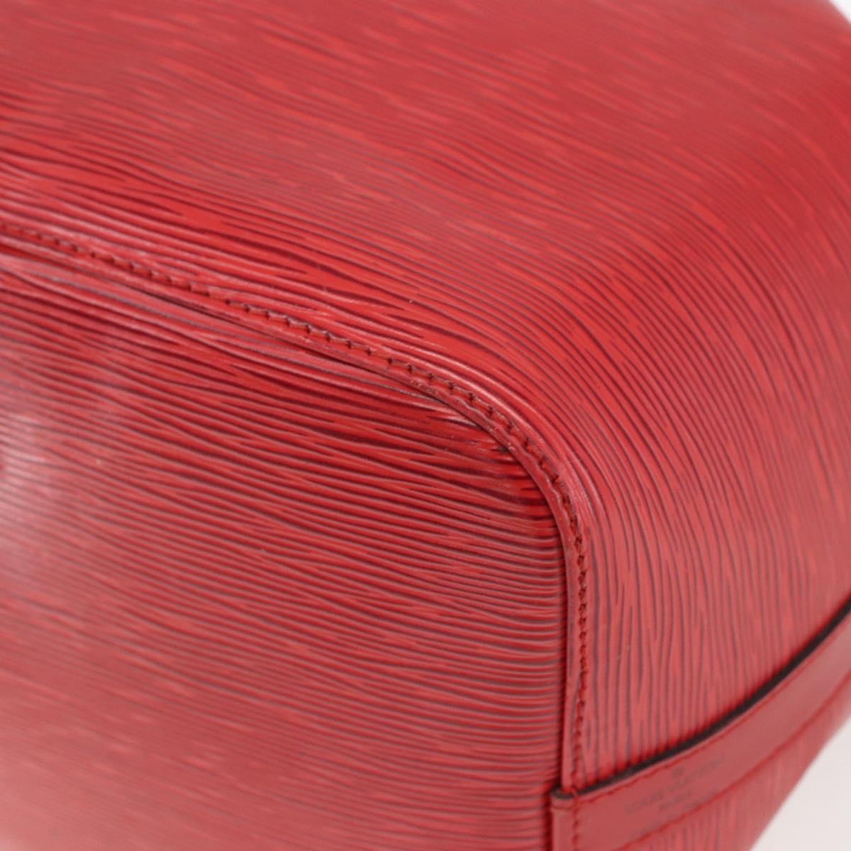 LOUIS VUITTON Epi Petit Noe Shoulder Bag Red M44107 LV Auth 161161