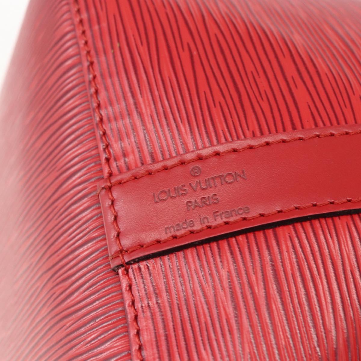 LOUIS VUITTON Epi Petit Noe Shoulder Bag Red M44107 LV Auth 161161